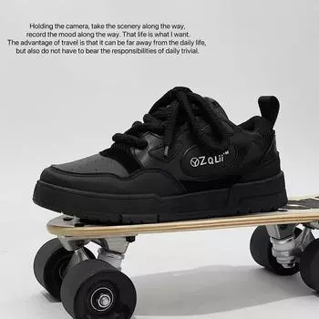 2024 Autumn New Men s Shoes Comfortable Breathable Student Sneakers Men s Casual Shoes Lace-up Sneakers Men Loafers Shoes 39 бежевый