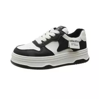 2024 Белые женские кроссовки на платформе, кроссовки Kawaii Vintage Vulcanize Casual Korean Fashion Harajuku Tennis Female Flats 35