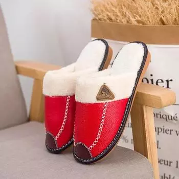 2024 Best-selling Cotton Slippers Autumn and Winter New Cotton Shoes Non-slip Beef Tendon Bottom Warm Couples Slippers 36-37 чёрный