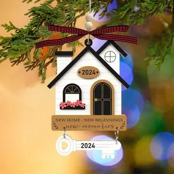 2024 Деревянный Дом Подвесной Декор Фермерский Дом Деревенский Новый Дом Новое Начало Настенный Декор