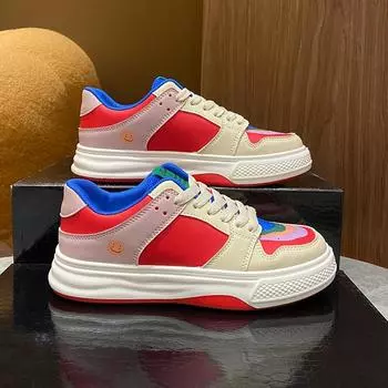 2024 Designer Couple Thick Sole Running Sneakers Women s Tennis Shoes Men s Walking Thick Sole Sneakers Casual Vulcanized Shoes 35 синий