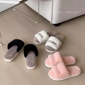 2024 European & American Cross-Border Cotton Slippers for Autumn/Winter 40-41 розовый