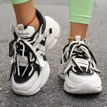 2024 High Quality Lightweight Non-slip New Solid Color Autumn Shoes for Women Outdoors Women s Vulcanize Shoes Zapatillas Mujer 35 чёрный