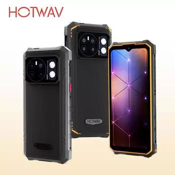 2024 Hotwav Cyber 13 смартфон Android 14 8 ГБ + 128 ГБ 10800 мАч смартфон 16 МП + 64 МП камера кемпинговый фонарь 6,6 HD NFC мобильные телефоны чёрный