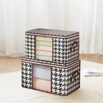 2024 Household Folding Storage Box Quilt Storage Bag Wardrobe Clothing Storage Box Dust Bag Cloakroom Clothes Organizers