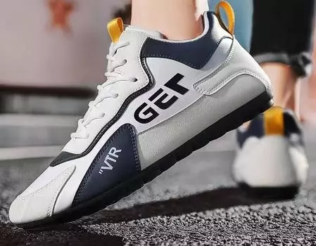 2024 Men s Casual Sports Shoes Versatile and Comfortable for Young Students New Fashion Trend Lace-Up Closure Type 40 чёрный