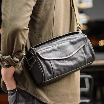 2024 Men s High-Capacity Versatile Messenger Shoulder Bag - Stylish Niche Casual Commuter