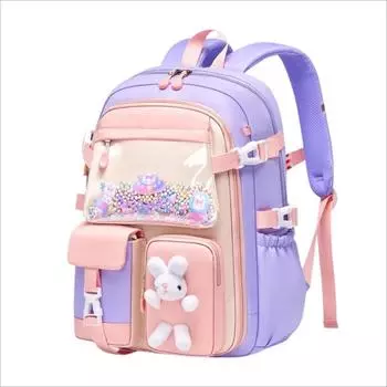 2024 Начальная школа Девочки школьный ранец Kawaii Легкая детская сумка водонепроницаемые сумки Красочный дорожный рюкзак Mochilas Подарки