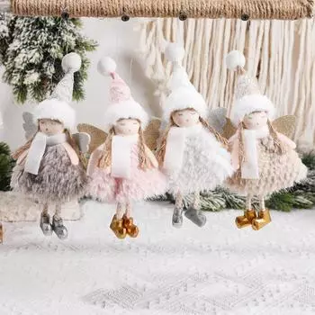 2024 Navidad Xmas Tree Pendant Ornaments 2024 New Year Gifts Christmas Angel Dolls Christmas Decor for Home Natal Noel Decor