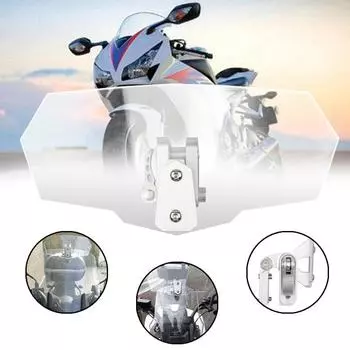 2024 New 1pcs Motorcycle windscreen small windscreen adjustable with increased air flow windscreen белый