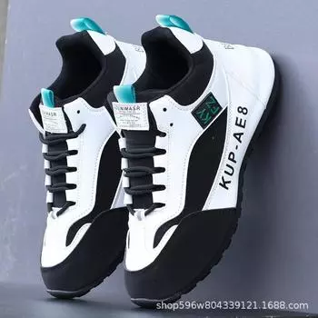 2024 new autumn and winter spot men s shoes leather sports shoes versatile trend waterproof soft sole running casual shoes 38