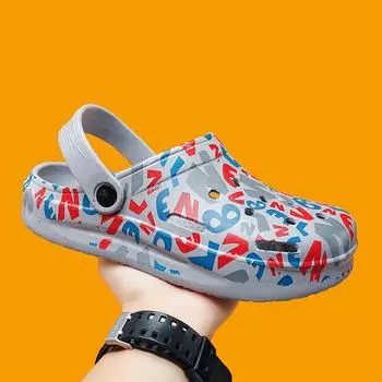 2024 New Fashion Versatile Sandals Men s Beach Shoes Travel Shoes Casual Ttudent Sandals Tidal Outdoor Lightweight slippersr 39