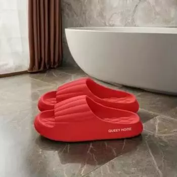 2024 New Indoor Home Sandals Anti slip Summer slippers Men s Thick Soled EVA Couple Bathroom slippers Slide 42-43 коричневый