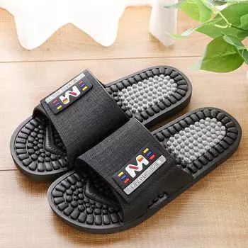 2024 New Indoor Slippers for Men and Women Home Foot Massage Comfortable Slippers Breathable Anti Skid Bathroom Couple Sandals 36-37