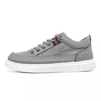 2024 New Men s Casual Shoes Lightweight Canvas Shoes Outdoor Comfort Walking Shoes for Men Breathable Sneakers Big Size48 39 серый