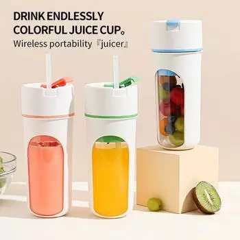 2024 New Portable Wireless Charging Juice Cup Strong Power Automatic Cleaning Function Household Multi-Function Juice Machine