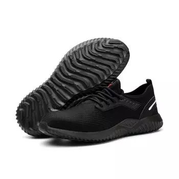2024 New Retardant Anti-Static Rubber Outsole Work Light Weight Shoe Functional Safe Shoe 14.5 чёрный