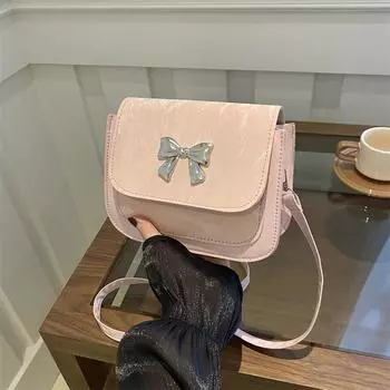 2024 new simple casual backpack Korean version niche fashion bag female aesthetic trend casual small square bag белый