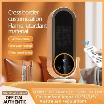 2024 New Small 1200W Portable Room Heater Home Warmer Electric Heater With Touch Screen Remote Control Timing PTC Heating us белый