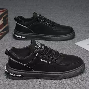 2024 new spring breathable men s board shoes ins trendy shoes sports and leisure lazy shoes one pedal student shoes 39