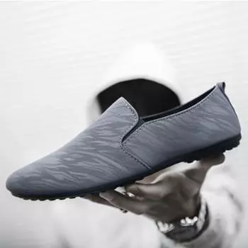 2024 new summer business Doudou shoes Korean version of personalized lazy shoes trend one-pedal British sports and leisure shoes 39