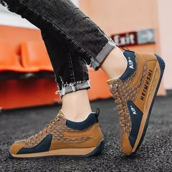 2024 new trendy men s shoes outdoor sports running shoes casual breathable fashion comfortable soft-soled running Forrest Gump shoes 38