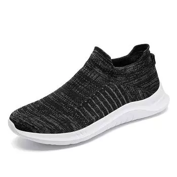 2024 Newest Spring Autumn Men S Socks Shoes Comfortable Casual Breathable Sports Shoes Outdoor Hiking Vulcanized Shoes Sneakers 44 чёрный
