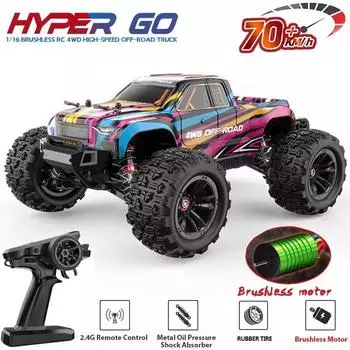 2024 Новый 1/16 4WD RC автомобиль Высокая скорость 70 км/ч восхождение гоночный дрифт высокая мощность бесщеточный RC гоночный автомобиль RC автомобиль внедорожный грузовик игрушка детский подарок белый