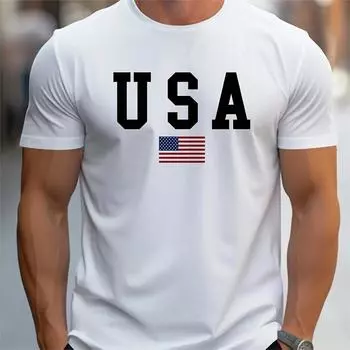2024 Роскошный бренд высокого качества, мода США, печать, парные футболки, летняя футболка Harajuku для мужчин/женщин с коротким рукавом S