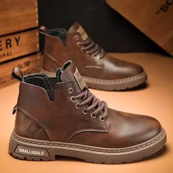 2024 Spring and Autumn New High Top Lace up Men s Shoes Outdoor Non slip Thick Bottom Travel and Leisure Sports Shoes sneakers 39