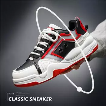 2024 Spring and Autumn New Men s Shoes Korean Edition Trend Board Shoes Men s Sneakers Student Casual Shoes Daddy Shoes Men s 39 красный