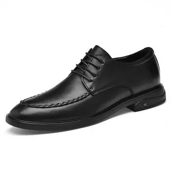 2024 Spring Autumn New Men s Commuting Work Shoes High End Business Dress Shoes Men s Wedding Pointed Shoes Free Delivery 38 чёрный