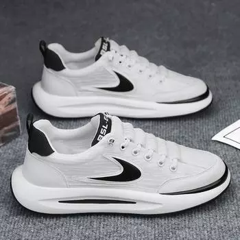 2024 Summer New Breathable Ice Silk Sneakers Men s Shoe Trend Platform Comfort Dad Shoes Soft Sole Casual Sports Running Shoes 39 чёрный