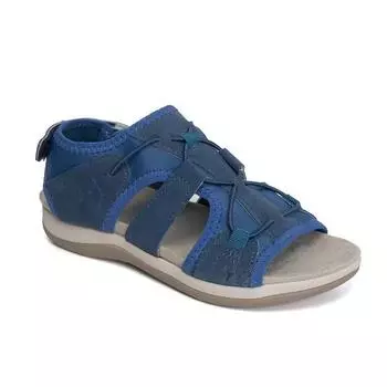 2024 Summer Shoes of Women Round Toe Roman Casual Sandals Ladies Plus Size 43 Flat Beach Sandalias Women Sport Sandals 40 темно-синий