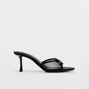 2024 Summer Women s Sandals Open Toe Shoes High Heels Plus Size Women s Peeps Comfortable High Heels Retro Black Stilettos 35 чёрный