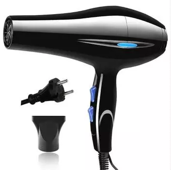 2024 Xiaomi Professional фен с отрицательными ионами, быстрая сушка, горячий и холодный воздух, с концентрированной воздушной насадкой, подходит для домашнего использования чёрный