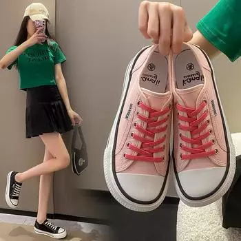 2024 Zapatos De Mujer Tendencia Woman Platform Sneakers Women Casual Canvas Shoe Breathable Sneakers Fashion Skateboard Shoe 35