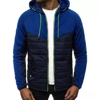 2025 Autumn Winter Print Winter Warm Sport Jackets Male Splice Color Man Zipper Mens Fitness Coats Yasheng M светло-серый