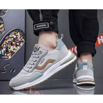 2025 Men s Casual Running Sneakers Breathable Spring Design with Thick Soled Mesh Lining Fashion Trend-Dad Shoes 41 бежевый