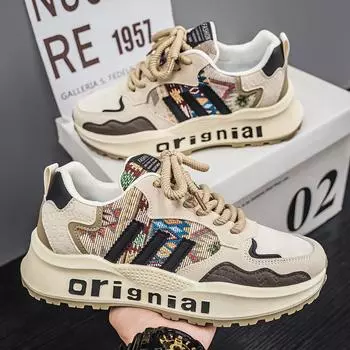 2025 men s shoes trend new Forrest Gump shoes men s sports and leisure shoes Korean version classic three bars student shoes trendy shoes 39
