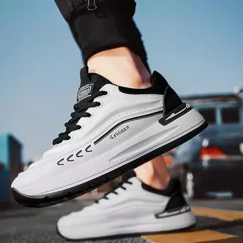 2025 men s trend versatile casual spring and autumn outdoor running shoes lace-up Forrest Gump shoes come out sports shoes teenagers 39 чёрный