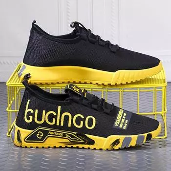 2025 Men s Vulcanize Shoes Breathable Lightweight Sneakers Outdoor Mesh Black Shoes Athletic Jogging Tenis Walking Shoes Man 39 зелёный