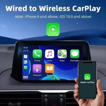 2025 Mini Wireless Carplay Smart Box Беспроводной Android Auto адаптер Apple Dongle Carplay Ai Box Проводной к беспроводному Plug and Play