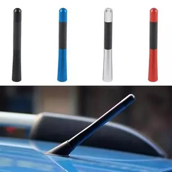 2025 New 1Pcs Car Modified Antenna 12cm Car Decorative Ultra-short Radio Carbon Fiber Antenna Modified Decorative Antenna Common красный