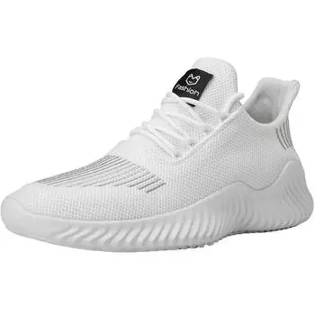 2025 New Men Casual Shoes Lace up Men Shoes Lightweight Comfortable Breathable Walking Sneakers 40 чёрный