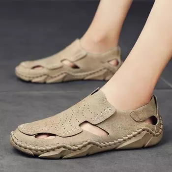 2025 new men s casual sandals summer light breathable trend sandals men s versatile beach hole Shoes 38