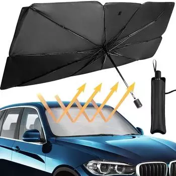 2025 new model Car Sunshade Foldable Windshield Umbrella Sun Shade Curtain Car Front Window Parasol Sun Protector Accessories