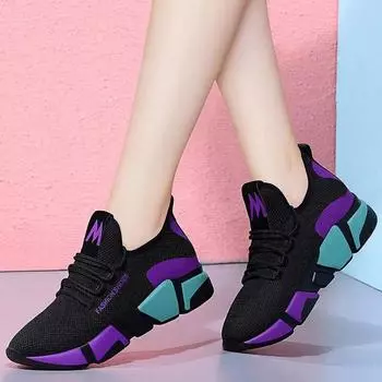 2025 New Old Beijing Cloth Shoes Comfortable Women s Shoes Spring and Autumn Versatile Lace Comfortable Lightweight Sports Shoes 36 белый