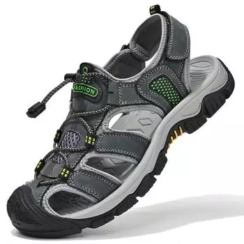 2025 new popular summer hot-selling cowhide sandals outdoor trend breathable shoes casual men s shoes 38