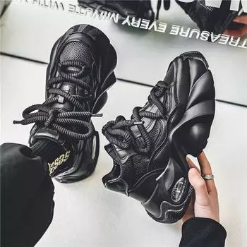 2025 New Thick Bottom Increased Comfortable and Non-Slip Casual Sports Dad Shoes Men 39